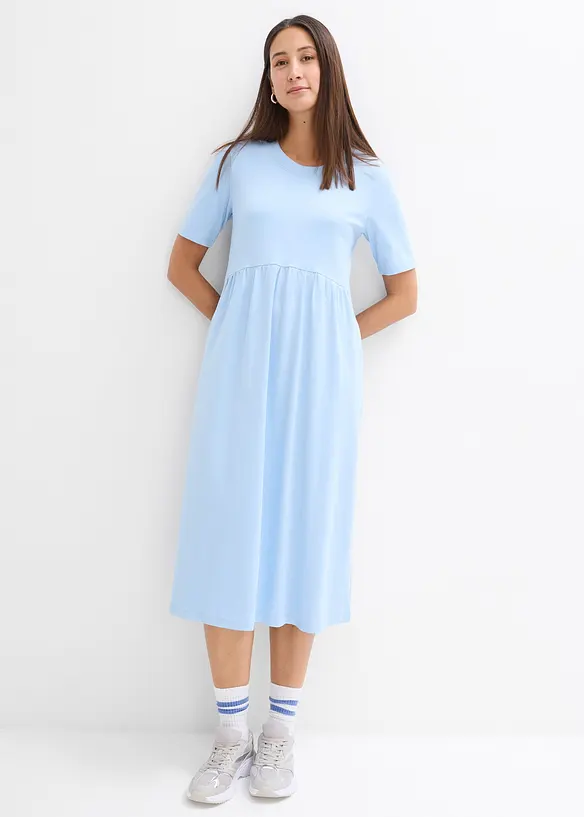 Robe évasée en jersey de coton épais, bonprix