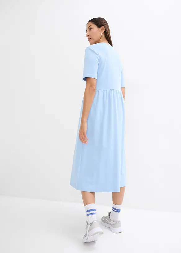 Robe évasée en jersey de coton épais, bonprix