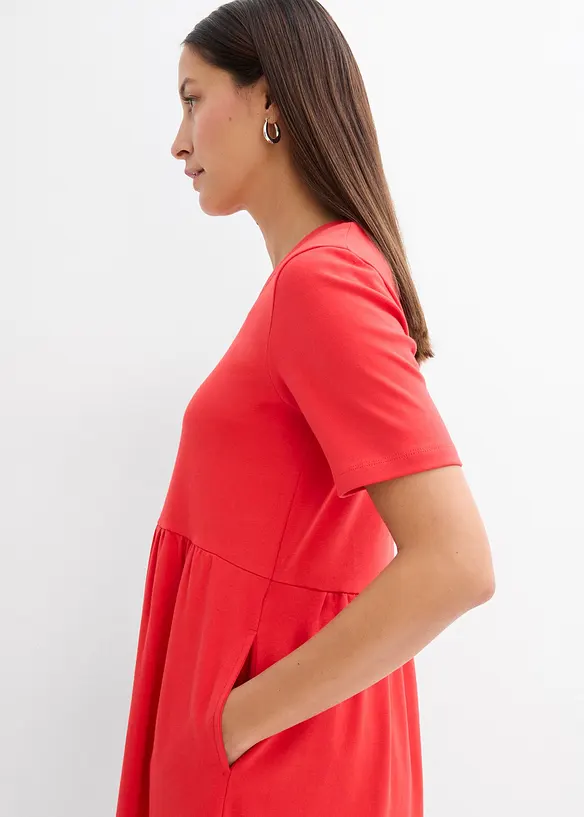 Robe évasée en jersey de coton épais, bonprix