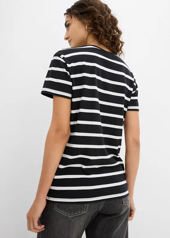 Lot de 2 T-shirts 100% coton, bonprix