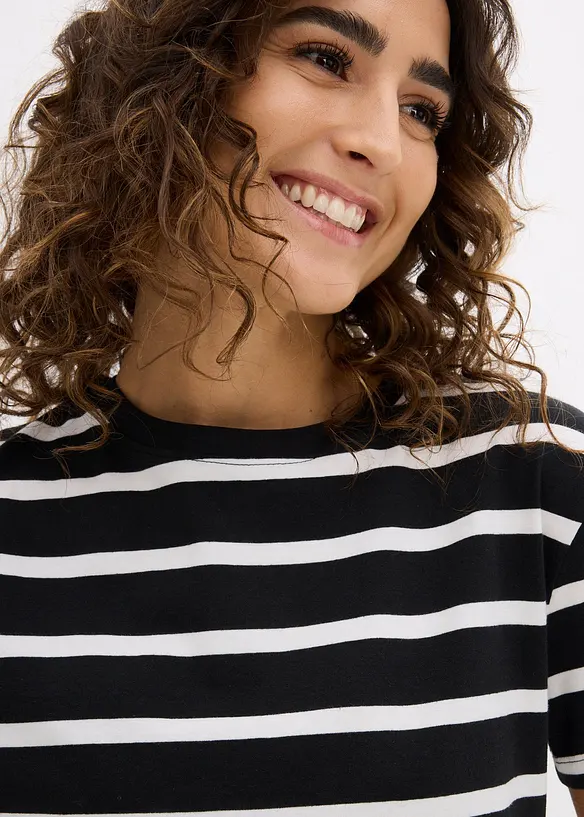 Lot de 2 T-shirts 100% coton, bonprix