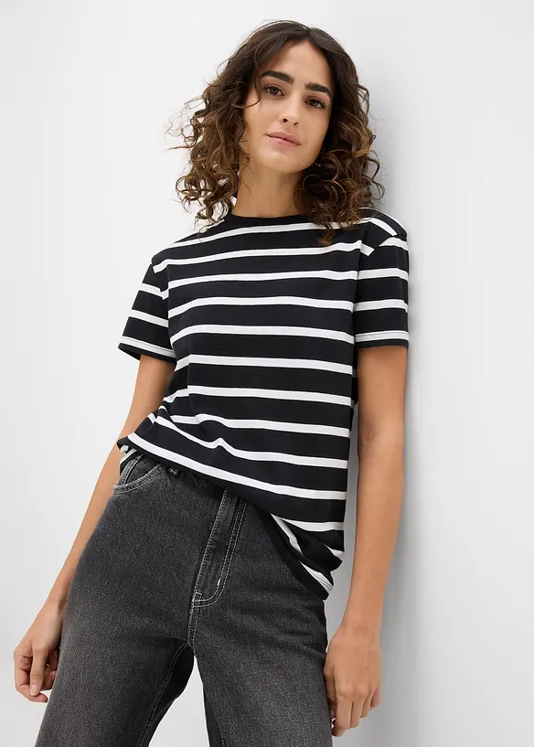 Lot de 2 T-shirts 100% coton, bonprix