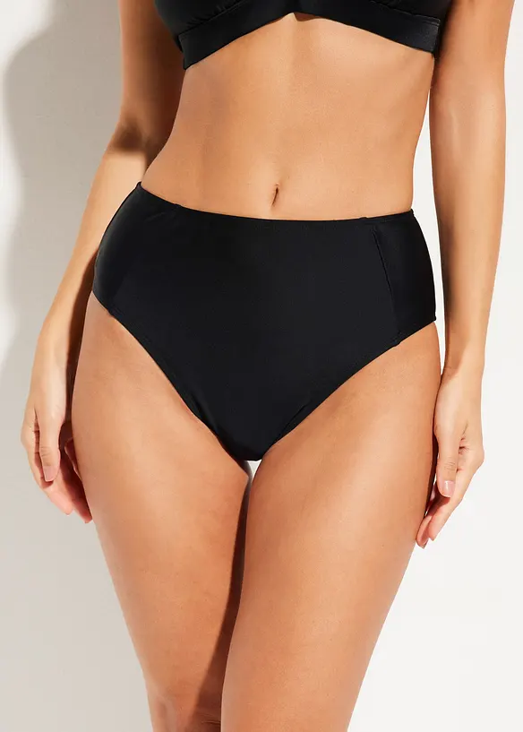 Bas de bikini taille haute, échancré, bonprix