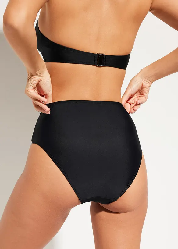 Bas de bikini taille haute, échancré, bonprix