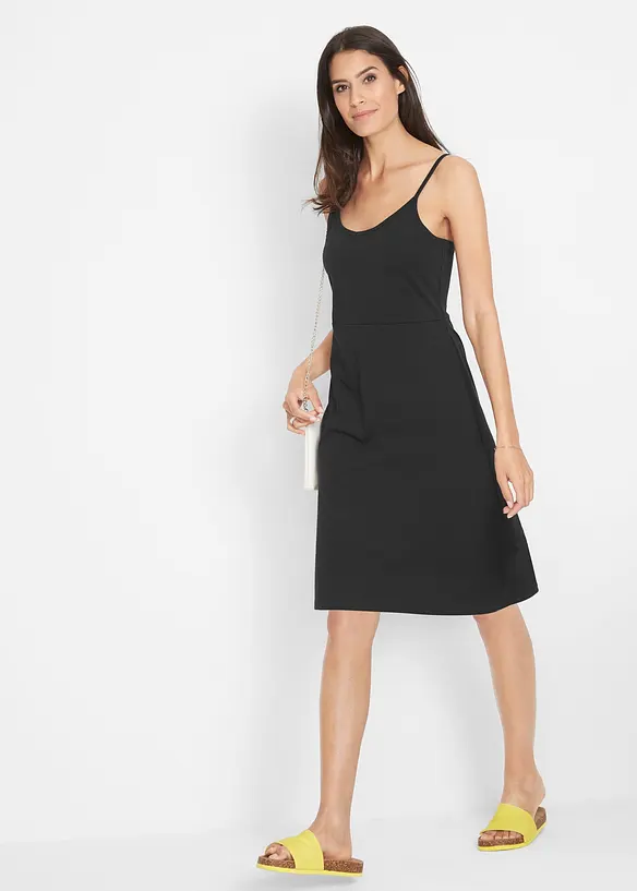 Robe estivale en jersey à bretelles réglables, bonprix