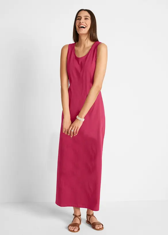 Lot de 2 robes longues 100% coton, bonprix