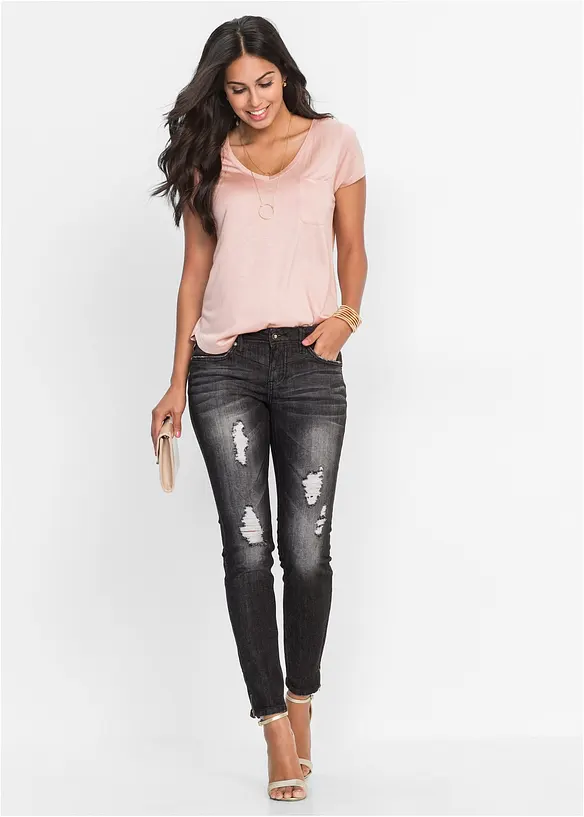 T-shirt en viscose douce, bonprix