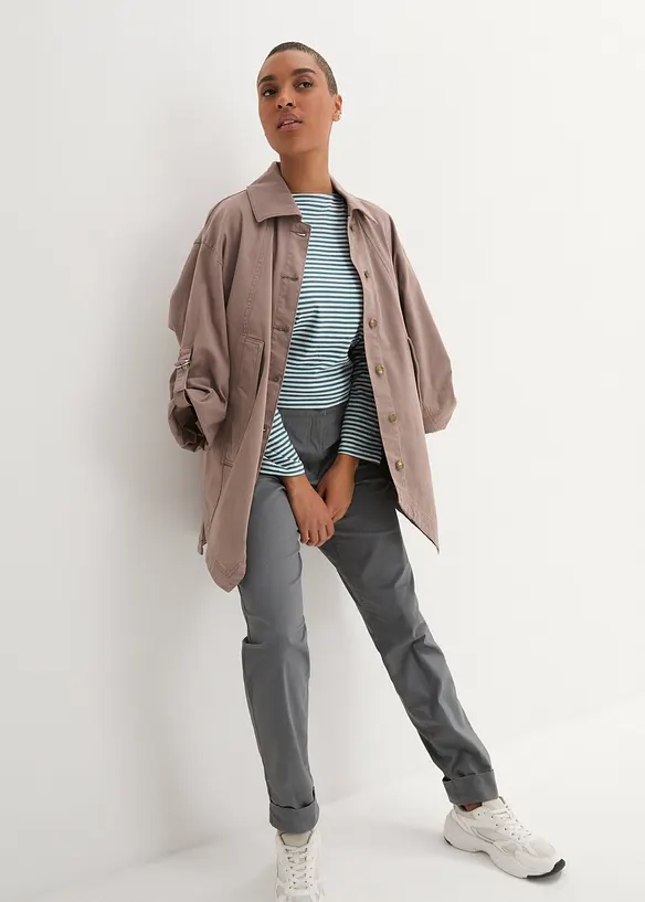 Pantalon chino en coton, longueur cheville, bonprix