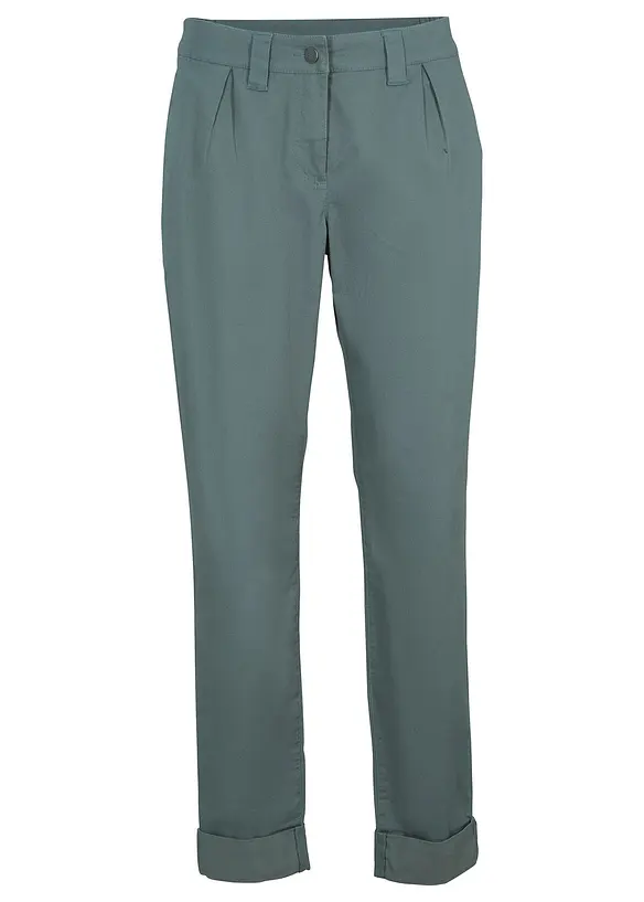 Pantalon chino en coton, longueur cheville, bonprix