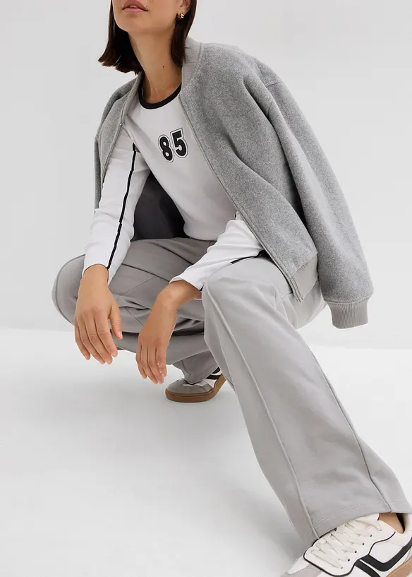 Pantalon en molleton 100% coton, bonprix