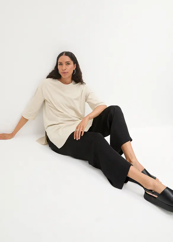 T-shirt long oversize 100% coton, bonprix