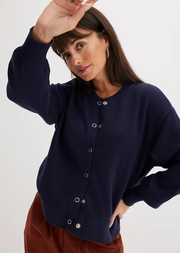 Gilet en maille 100% coton, bonprix