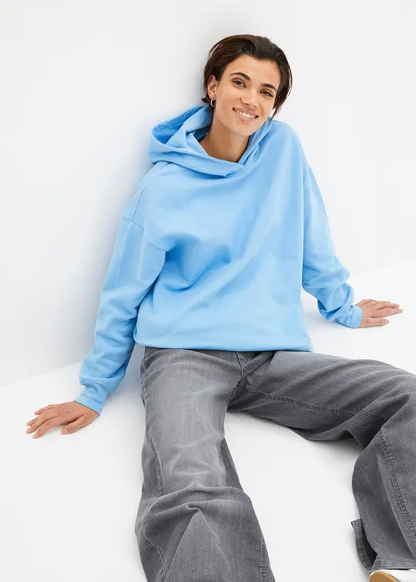 Sweat à capuche 100% coton, bonprix