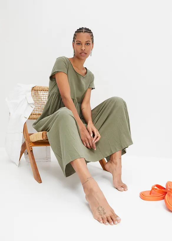 Robe midi 100% coton, bonprix