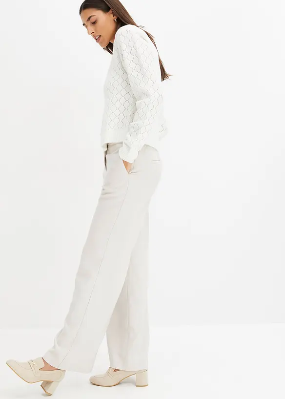 Pull en maille ajourée, bonprix