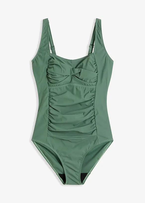 Maillot 1 pièce sculptant style croisé, maintien modéré, bonprix