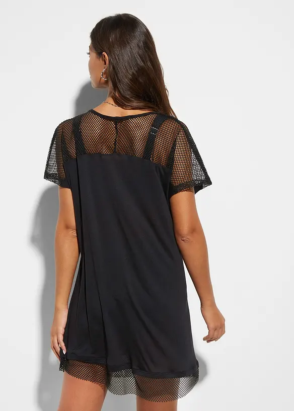 T-shirt long de plage en viscose, bonprix