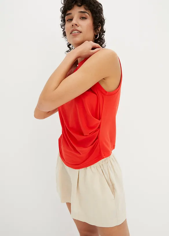 T-shirt avec drapé, bonprix