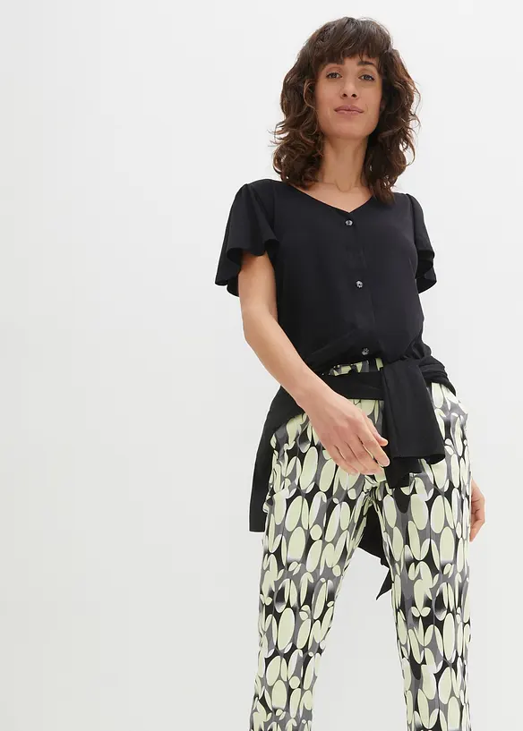 T-shirt boutonné, bonprix