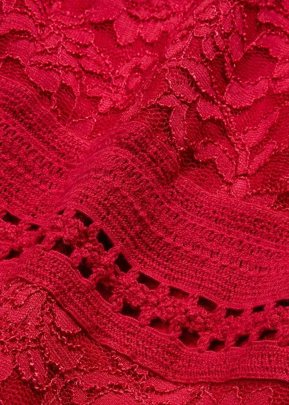 Robe en dentelle avec empi&egrave;cement crochet, bonprix