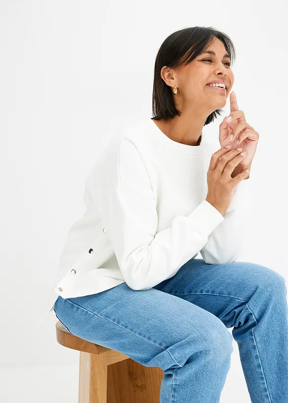 Sweat oversize 100% coton, bonprix