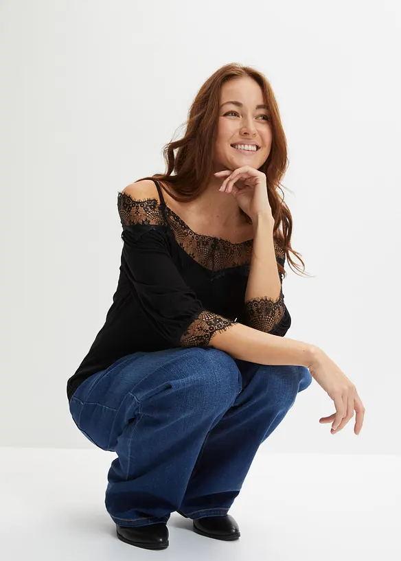 Haut &agrave; dentelle, bonprix