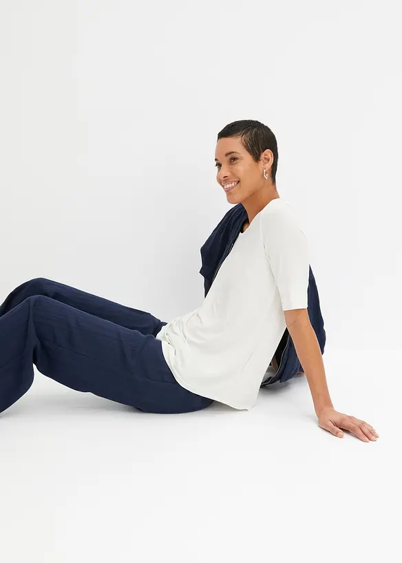 T-shirt doux en viscose extensible, bonprix