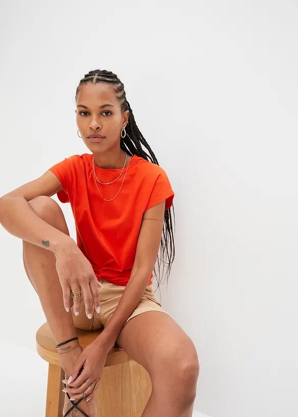 T-shirt court 100% coton, bonprix