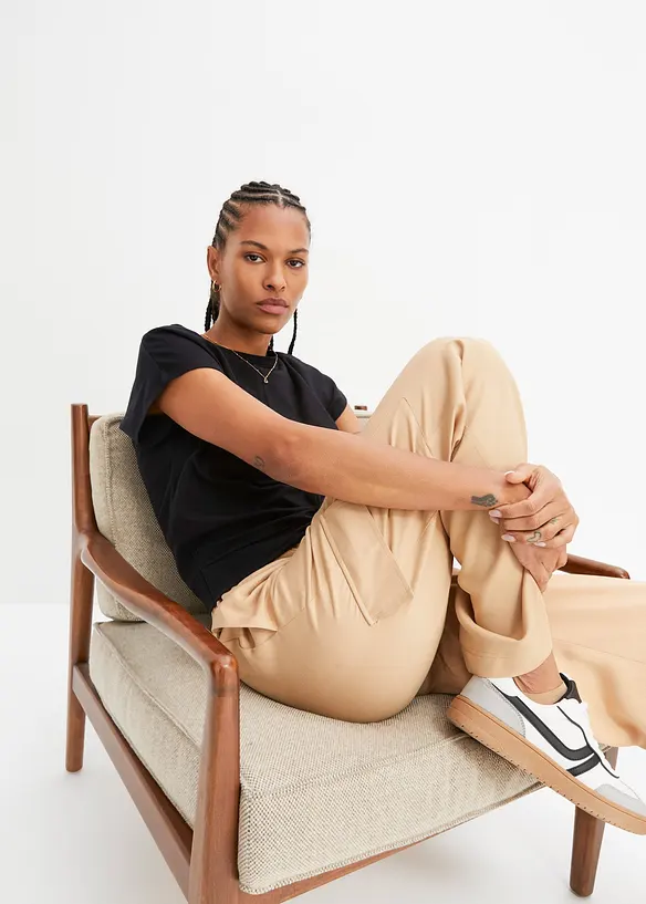 T-shirt court 100% coton, bonprix