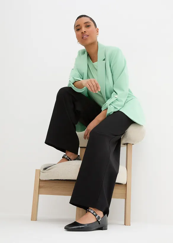 Pantalon en jersey milano à taille élastiquée, bonprix