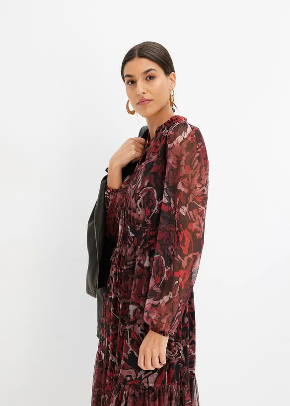 Robe midi en mesh, bonprix