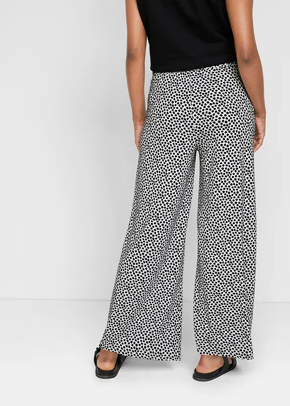 Pantalon palazzo en viscose extensible, bonprix