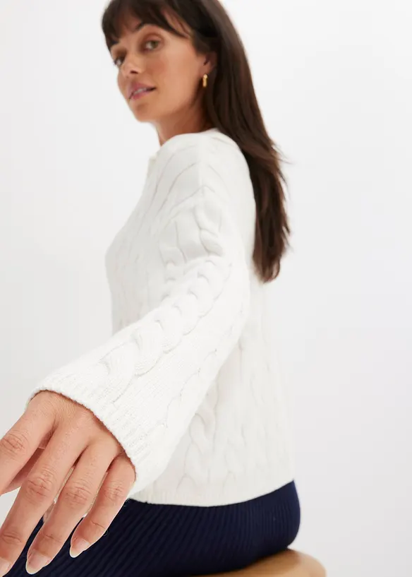 Pull oversize doux contenant du cachemire, bonprix