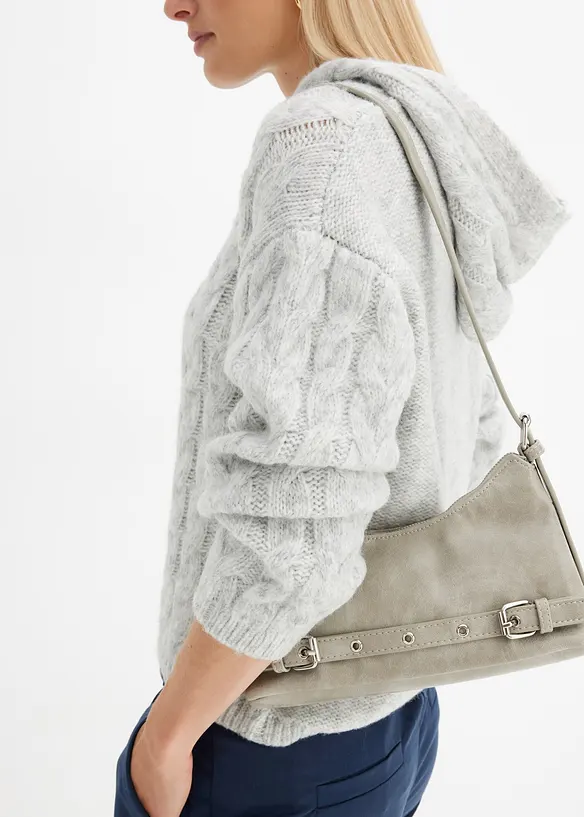 Pull doux en grosse maille contenant de la laine, bonprix