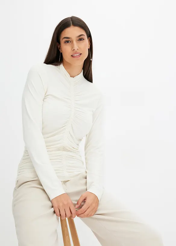 T-shirt froncé, bonprix