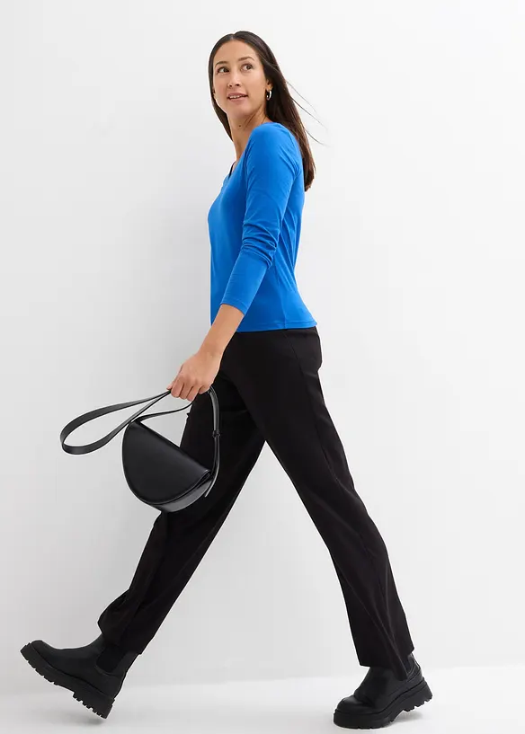 T-shirt manches longues 100% coton, bonprix