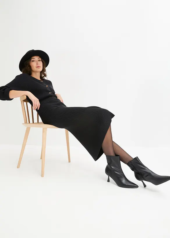 Jupe en maille côtelée, viscose majoritaire, bonprix