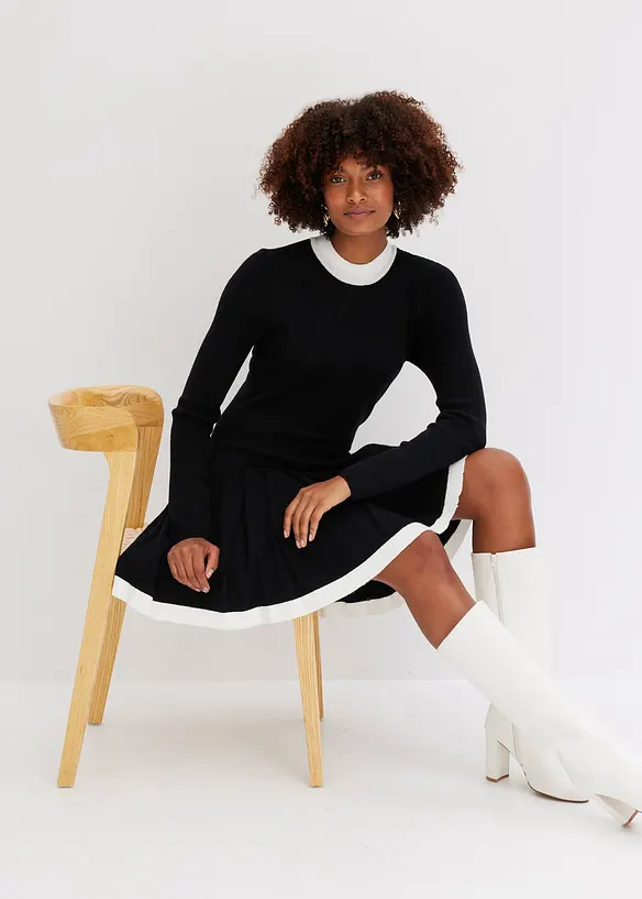 Robe en maille, bonprix