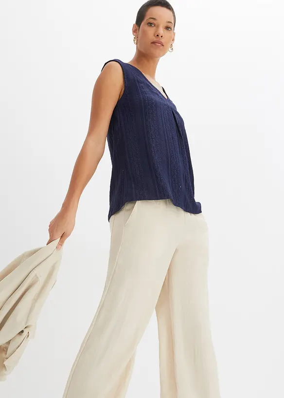 Top en broderie anglaise, bonprix