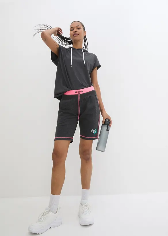 Short en molleton de coton mélangé, bonprix