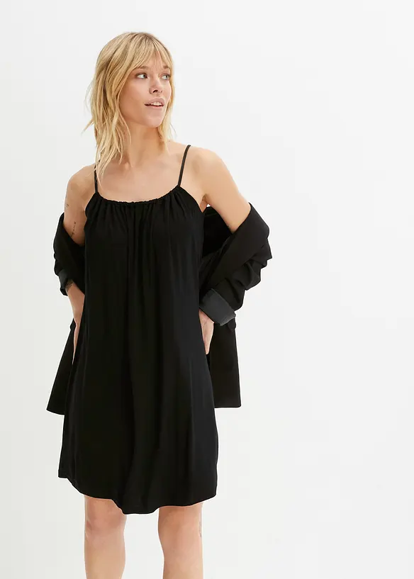 Robe fluide en jersey viscose extensible, bonprix