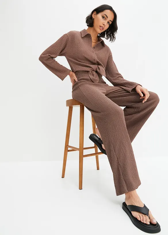 Pantalon taille élastique, bonprix