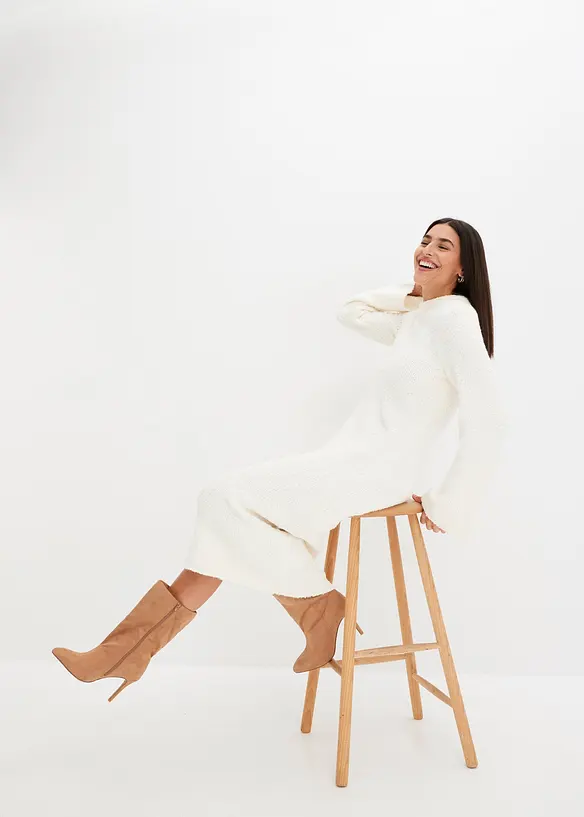 Robe en maille bouclette, bonprix