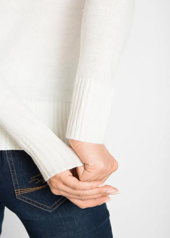 Pull col roulé basique, bonprix