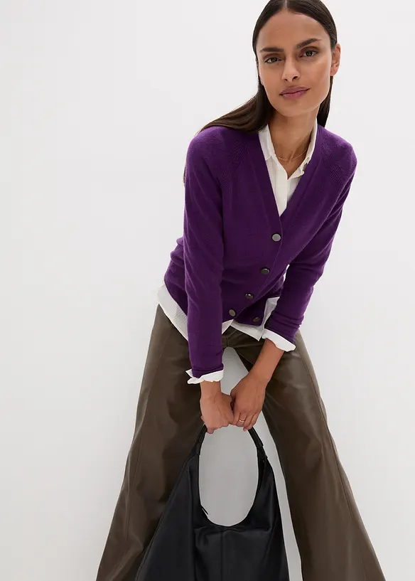 Gilet en maille avec cachemire, bonprix