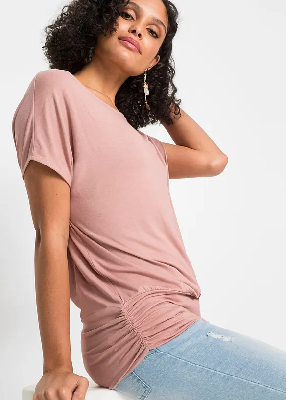T-shirt doux en viscose extensible, bonprix