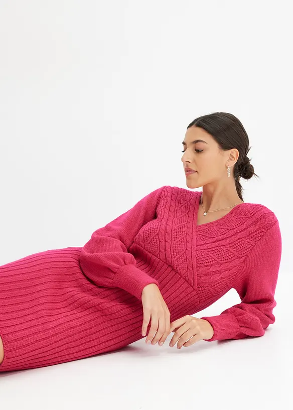 Robe en maille, bonprix