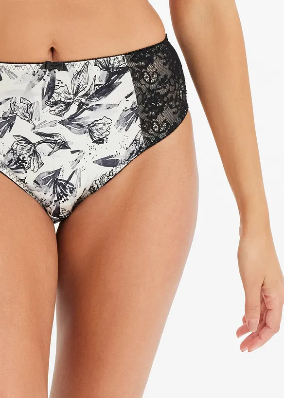 Slip Maxi avec matière brillante, bonprix