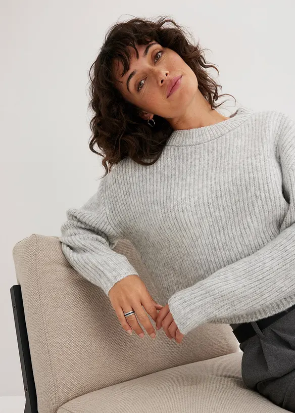 Pull doux en grosse maille, bonprix