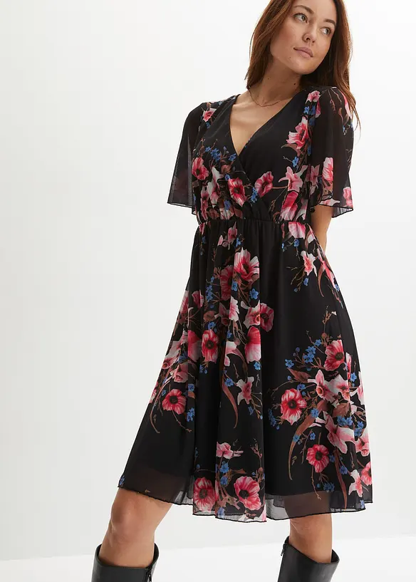 Robe courte en mesh, bonprix